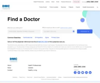 DMC-Care.org(Find a Doctor in Detroit) Screenshot