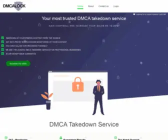 Dmcalock.com(DMCA Takedown Services & Anti) Screenshot