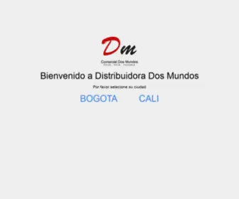 Dmcolombia.com.co(Distribuidora Dos Mundos) Screenshot