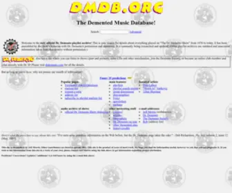 DMDB.org(The Demented Music Database) Screenshot