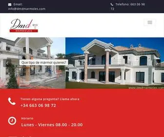 DMdmarmoles.com(Fabricamos a medida el mármol y la piedra natural) Screenshot