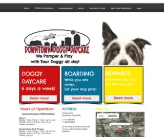 Dmdoggy.com(Downtown Doggy Daycare) Screenshot