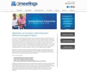 Dmeetings.com(Diabetes management) Screenshot