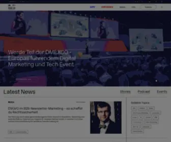 Dmexco.de(Digital Marketing Exposition & Conference) Screenshot