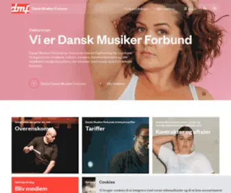 DMF.dk(Vi er Dansk Musiker Forbund) Screenshot