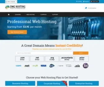 DMghosting.com(DMG Hosting) Screenshot
