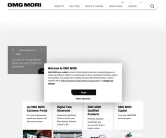 DMgmori.com(DMG MORI) Screenshot