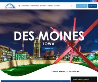 Dmgov.org(City of Des Moines) Screenshot