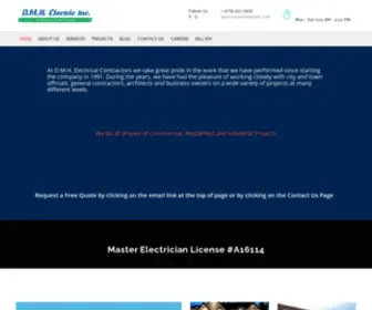 Dmhelectric.com(DMH Electrical Contractors) Screenshot
