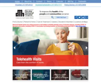 DMHHS.org(Discover why Decatur Memorial Hospital) Screenshot