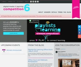 DMlcompetition.net(Digital Media and Learning Competition 6) Screenshot