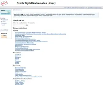 DML.cz(Czech Digital Mathematics Library) Screenshot