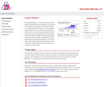 DMLP.net(Investor Relations) Screenshot