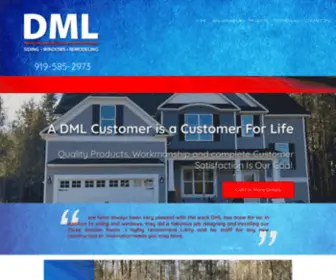 DMlsidingandwindows.com(DML Siding and Windows LLC) Screenshot