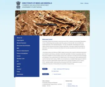 DMM.gov.in(Directorate of Mines and Minerals) Screenshot