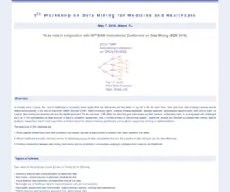 DMMH.org(Data Mining for Medicine and Healthcare) Screenshot