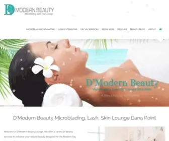 Dmodernbeauty.com(Facial Spa & Beauty Salon Laguna Niguel Microblading) Screenshot