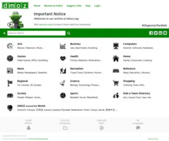 Dmoz-ODP.org(The Directory of the Web) Screenshot