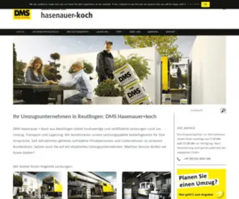 DMS-Hasenauer.de(Umzug, Lagerung, Self-Storage und Aktenlagerung) Screenshot