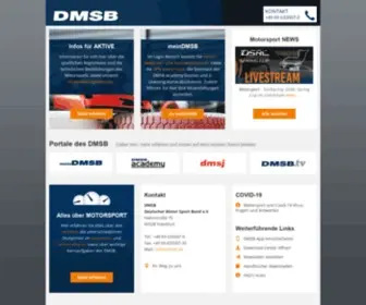 DMSB.de(Deutscher Motor Sport Bund e.V) Screenshot