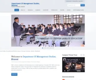 DMSbhimtal.com(Department Of Management Studies) Screenshot