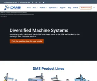 DMSCNcrouters.com(Diversified Machine Systems) Screenshot