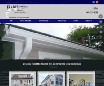 Dmseamlessgutters.com(D&M Exteriors) Screenshot