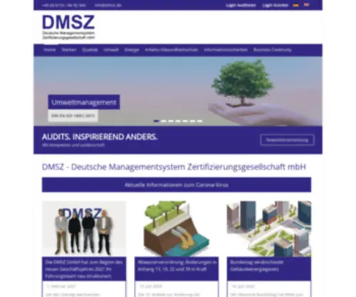 DMSZ.de(Deutsche Managementsystem Zertifizierungsgesellschaft mbH) Screenshot