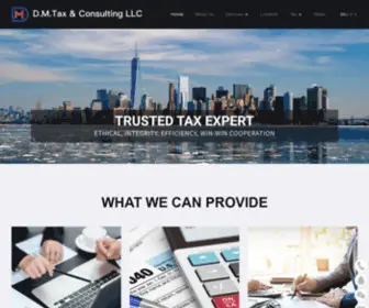 Dmtaxus.com(D.M.Tax & Consulting LLC) Screenshot