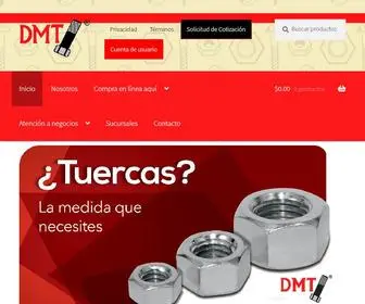 DMT.com.mx(Distribuidora Mayorista de Tornillos) Screenshot