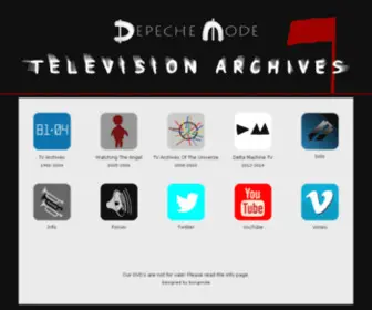 DMtvarchives.com(Depeche Mode Live Wiki) Screenshot