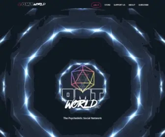 DMtworld.net(A Social Network for Psychedelics) Screenshot