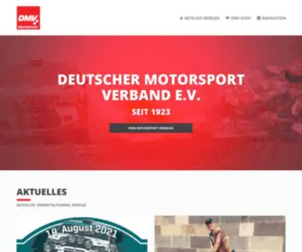 DMV-Motorsport.de(DMV Deutscher Motorsport Verband) Screenshot