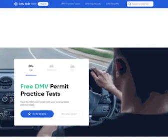 DMV-Test-Pro.com(Free DMV Permit Practice TestsDMV Test Pro) Screenshot