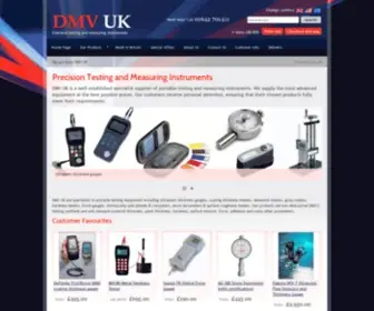 DMV-UK.com(Precision Testing and Measuring Instruments) Screenshot