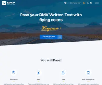 DMV-Written-Test.com(Dmv written test) Screenshot