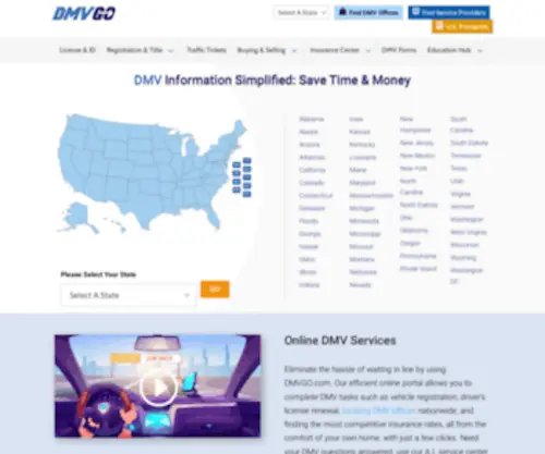 DMV911.com(DMV Office Locations) Screenshot