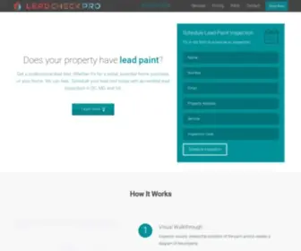 Dmvarealeadinspections.com(Lead Paint Testing) Screenshot