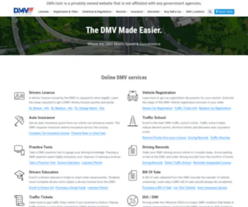 DMV.com(DMV GuideMake the DMV Headache Free) Screenshot