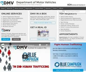 DMVNV.com(Official Nevada Department of Motor Vehicles Website) Screenshot