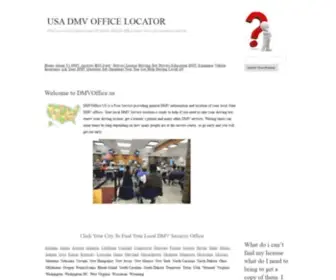 Dmvoffice.us(USA DMV OFFICE LOCATOR) Screenshot