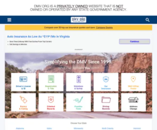 DMV.org(The DMV Made Simple) Screenshot