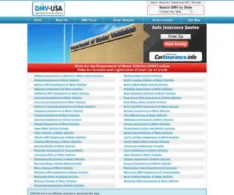 Dmvusa.com(Department of Motor Vehicles) Screenshot