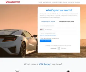 DMvvinreport.com(Get Instant Vehicle History Report) Screenshot