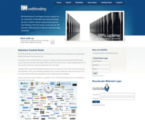 Dmwebhosting.com(DM Webhosting) Screenshot