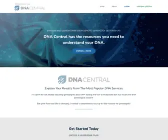 Dna-Central.com(DNA Central Home) Screenshot