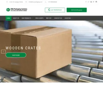 Dna-Packaging.com(Plastic & Wooden Pallets Manufacturers & Corrugated Boxes Suppliers) Screenshot