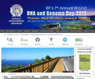 Dnaday.com(BIT's 4th World DNA and Genome Day) Screenshot