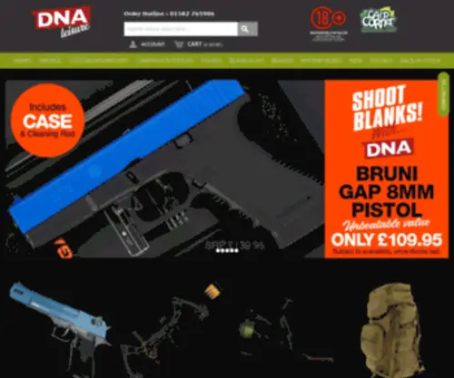 Dnaleisure.co.uk(DNA Leisure) Screenshot