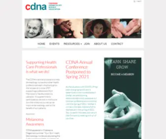 Dnanurse.ca(Canadian Dermatology Nurses' Association) Screenshot